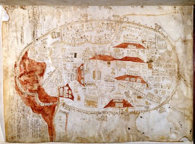 Plan of Rome by Italian School