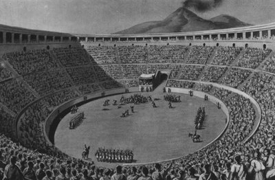 Pompeii: Amphitheater by Italian School