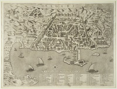 Port and Town of Algiers, c.1572 by Italian School