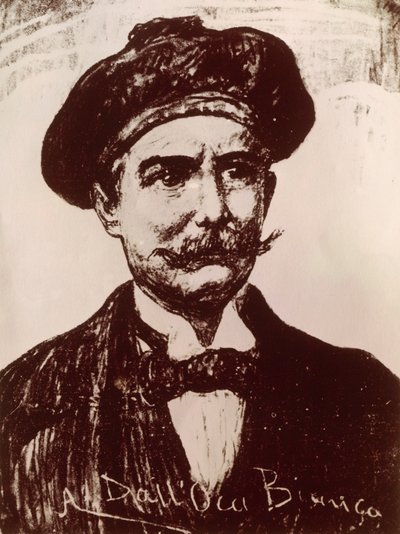 Portrait of Emilio Salgari by Italian School