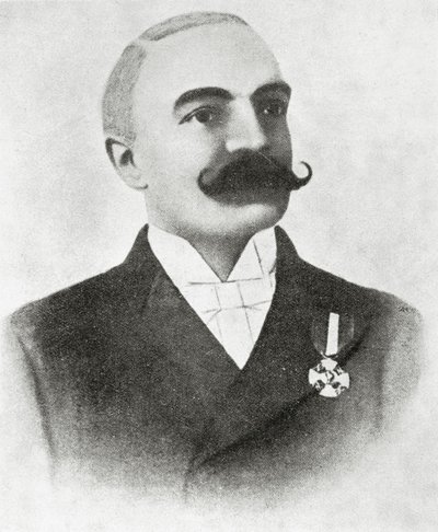 Portrait of Emilio Salgari by Italian School
