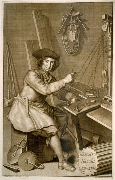 Portrait of Maestro Niccola Zabaglia by Italian School