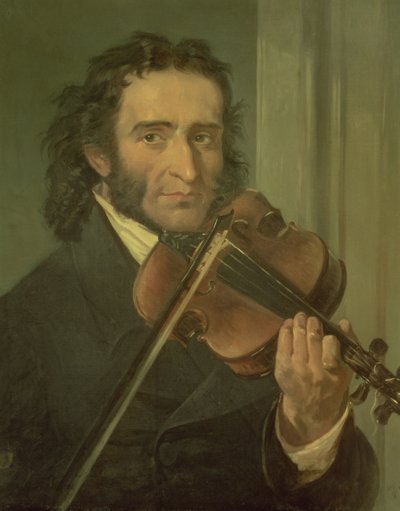 Portrait of Niccolo Paganini (1782-1840) by Italian School