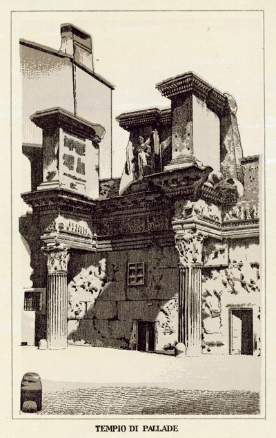 Rome: Temple of Pallas by Italian School