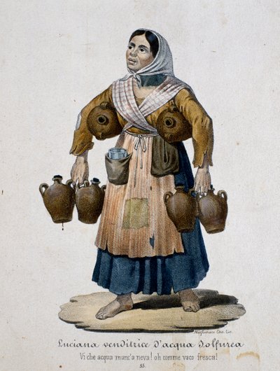 Seller of Sulphurous Water by Italian School