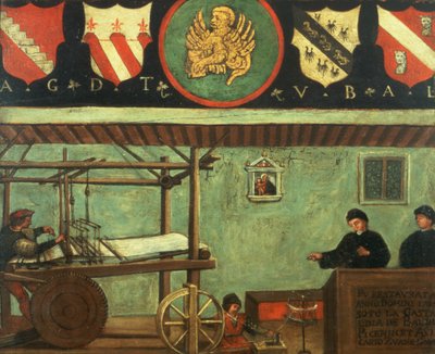 Sign of the Venetian Weavers Guild by Italian School