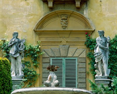 South facade of the Villa la Pietra by Italian School