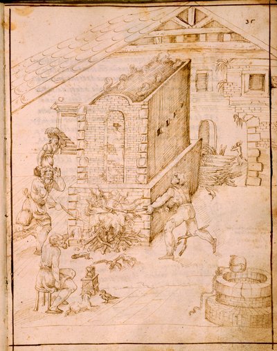 The Ancient Art of Vessel Making, 1589 by Italian School