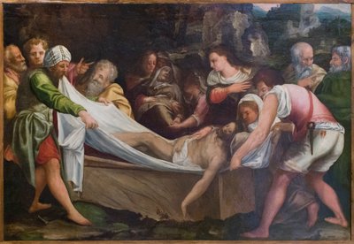 The Entombment of Christ by Italian School