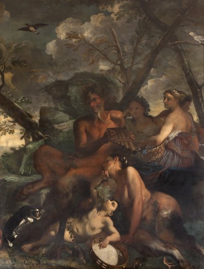 The Feeding of Bacchus, Myth of Orpheus by Italian School