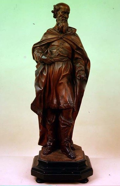 Venetian Statue of a Bearded Male Saint by Italian School