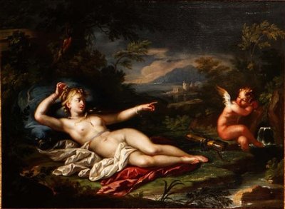 Venus and Cupid by Italian School