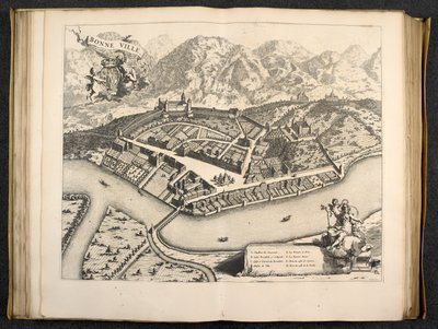 View of Aosta, Piedmont, Italy by Italian School