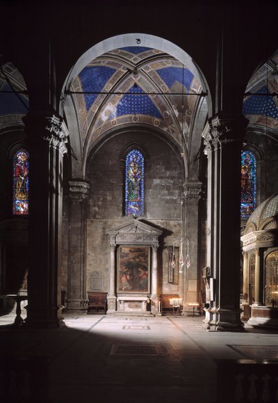 View of Lucca cathedral by Italian School