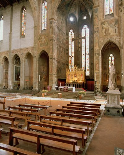 View of the church apse by Italian School