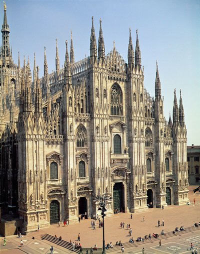 View of the facade, begun 1386 by Italian School