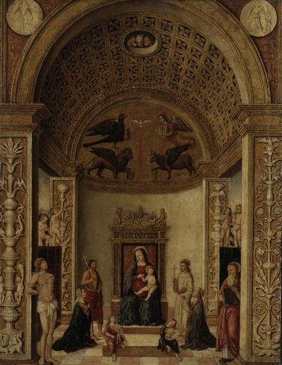 Virgin and Child Enthroned, c.1500-20 by Italian School