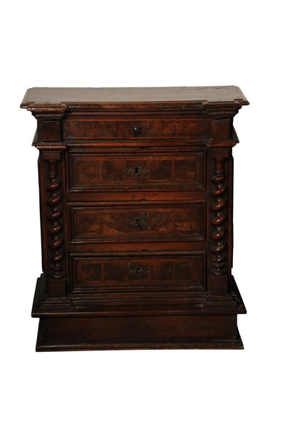 Walnut Small Chest of Drawers by Italian School