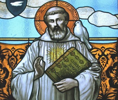 Window Depicting St. Columbanus (Detail) by Italian School Italian School