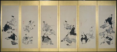 The Thirty-Six Immortal Poets by Ito Jakuchu
