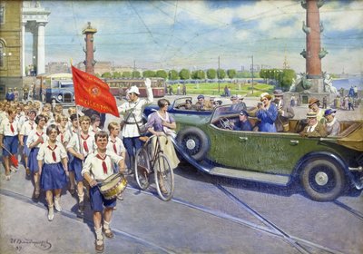 The Foreign Tourists in Leningrad by Ivan Alexeyevich Vladimirov