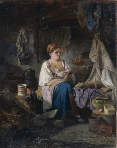 Young Mother by Ivan Andreyevich Pelevin