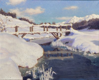Sun on the Snow, Switzerland by Ivan Fedorovich Choultse