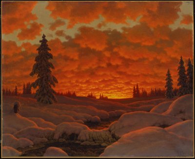 Winter Landscape by Ivan Fedorovich Choultse