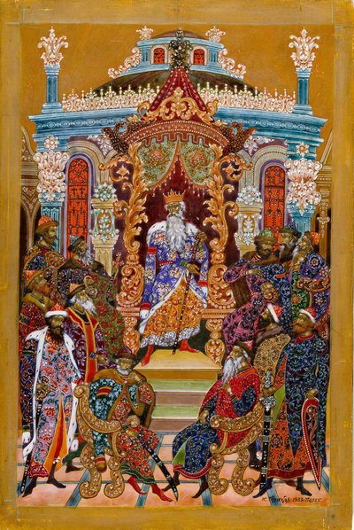 Prince enthroned, 1932-1933 by Ivan Ivanovich Golikov