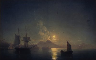 Naples by Night, 1850 by Ivan Konstantinovich Aivazovsky