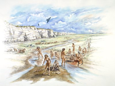 Boxgrove Quarry, Prehistoric, c1990-2010 by Ivan Lapper