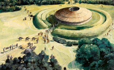 Knowlton Neolithic Ritual Henge, c1990-2010 by Ivan Lapper