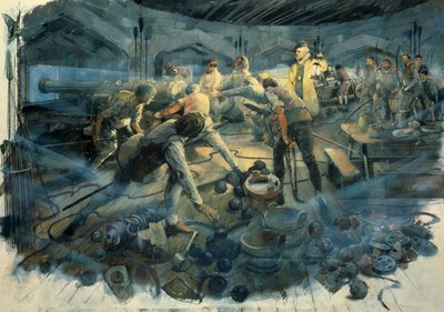 Pendennis Castle Gun Deck by Ivan Lapper