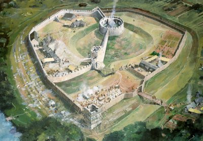 Pickering Castle, 13th century by Ivan Lapper