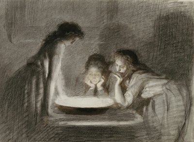 Christmas Eve Fortune Telling by Ivan Nikolaevich Kramskoy