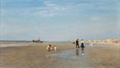 At the Beach by Ivan Pavlovich Pokhitonov