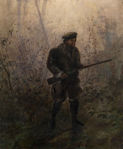 Hunter in the Forest by Ivan Pavlovich Pokhitonov