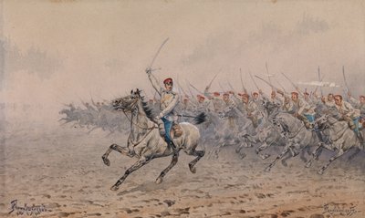 Charge of the Cavalry by Ivan Petrovich Pryanishnikov