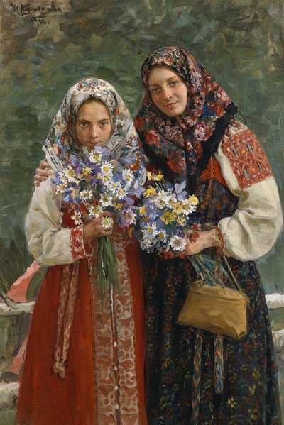 Meadow Flowers by Ivan Semyonovich Kulikov