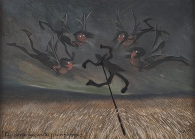 The Scarecrow and the Four Winds by Ivar Arosenius