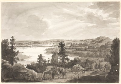 View of a Lake, Norway by Johan Christian Dahl