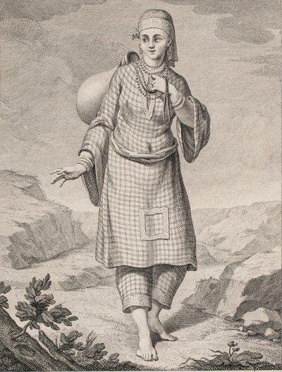 An Arab Woman Fetching Water by J.F. Clemens