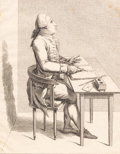 A Gentleman at a Desk by J.F. Clemens