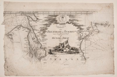 Map of the Belts and the Sound by J.F. Clemens