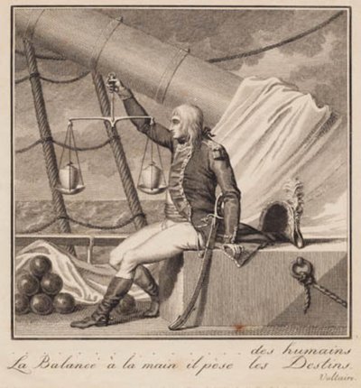 Napoleon Weighs the Fate of Men by J.F. Clemens