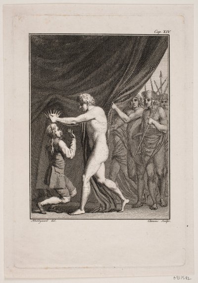 Niels Klim Crowned Emperor of the Qvamites by J.F. Clemens