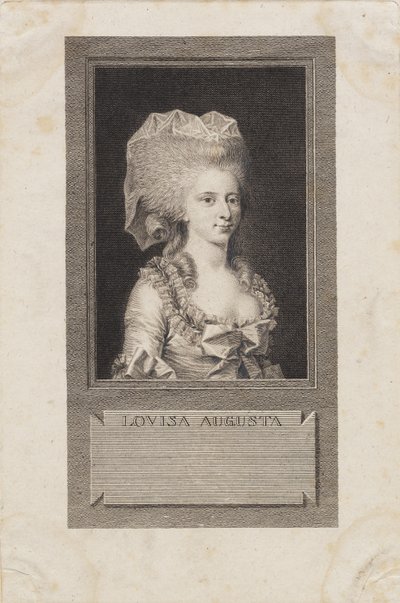 Portrait of Princess Louisa Augusta by J.F. Clemens