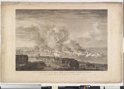 The Battle of Copenhagen, April 2, 1801 by J.F. Clemens