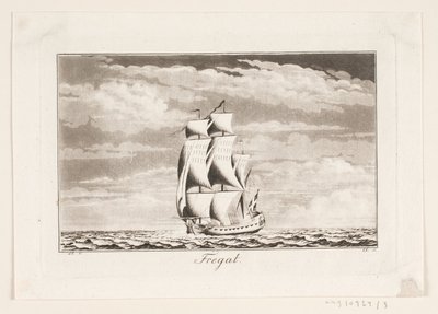 Suite of Ships. Frigate by J.F. Clemens