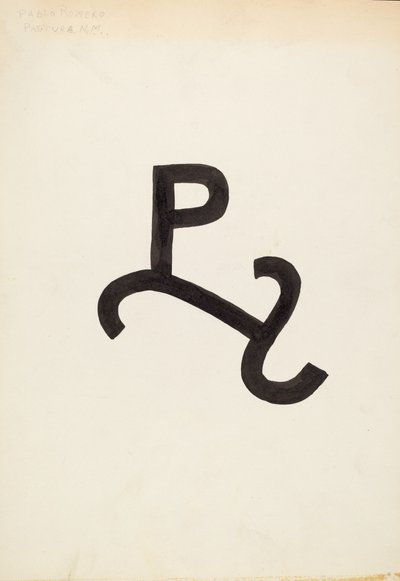 Cattle Brand, c. 1936 by J.Henry Marley